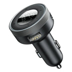 Bluetooth 5.3 FM Transmitter Car Cigarette Lighter Dual USB Fast Charging Handsfree Calling Vehicle Audio Receiver