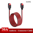 12AWG 30A Plug Connector Cable Solar Male to Female Connection Cord Outdoor Energy Storage Electric Vehicles Power Adapter