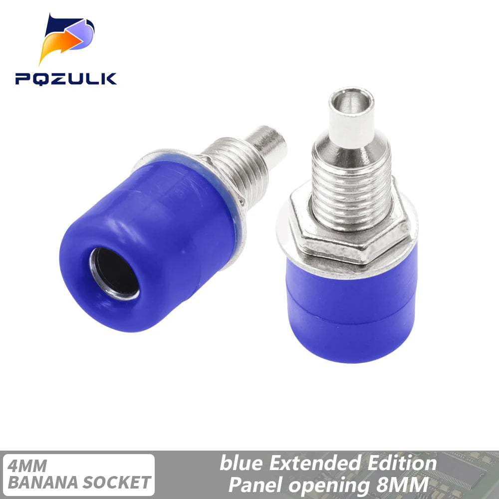 10PCS 4mm Banana Socket Binding Post Nut Banana Plug Jack Electrical Connector Terminal Test Hole DIY Parts Tools