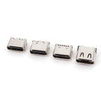 10Pcs USB 3.1 Type C 6/16/24 Pin Connector Male Female Charging Port PCB Mount Solder Socket