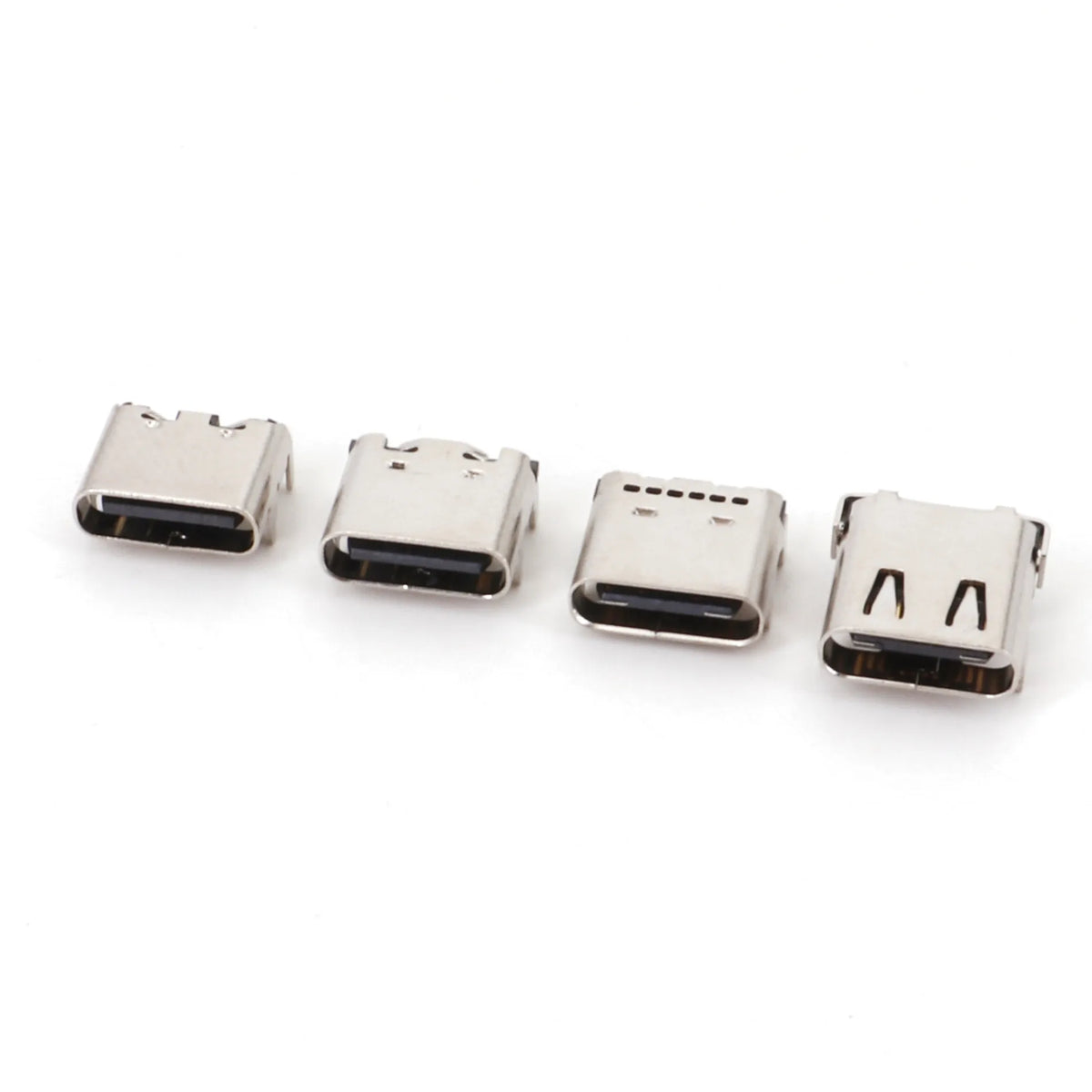 10Pcs USB 3.1 Type C 6/16/24 Pin Connector Male Female Charging Port PCB Mount Solder Socket