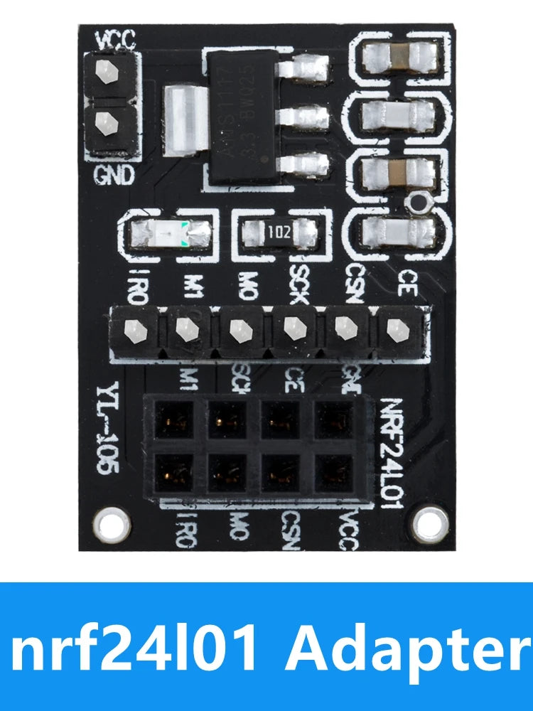 1PC 2.4G NRF24L01+ Upgraded Wireless Module: DIY for Arduino-Compatible Communication Kit (2Mbit/s Data Transmission)