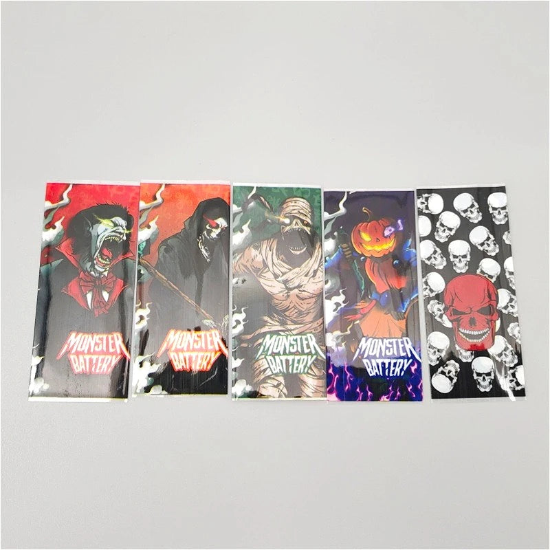 10pcs/bag 18650 Heat Shrinkable Sleeve Battery Heat Shrink Film Skin for DIY Replacement Skin