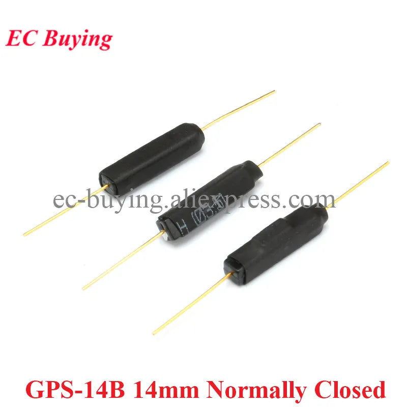 20Pcs/5pcs Reed Switch Magnetic Induction Switch Normally Open Normally Closed NO NC Conversion Sensor Induction 4*28MM 1.8*10