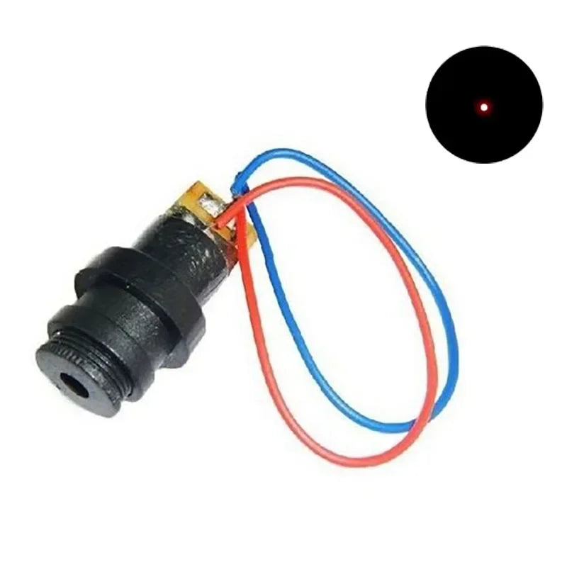 1PCS 650nm 5mW Red Point / Line / Cross Laser Module Head Glass Lens Focusable Focus Adjustable Laser Diode Industrial Class