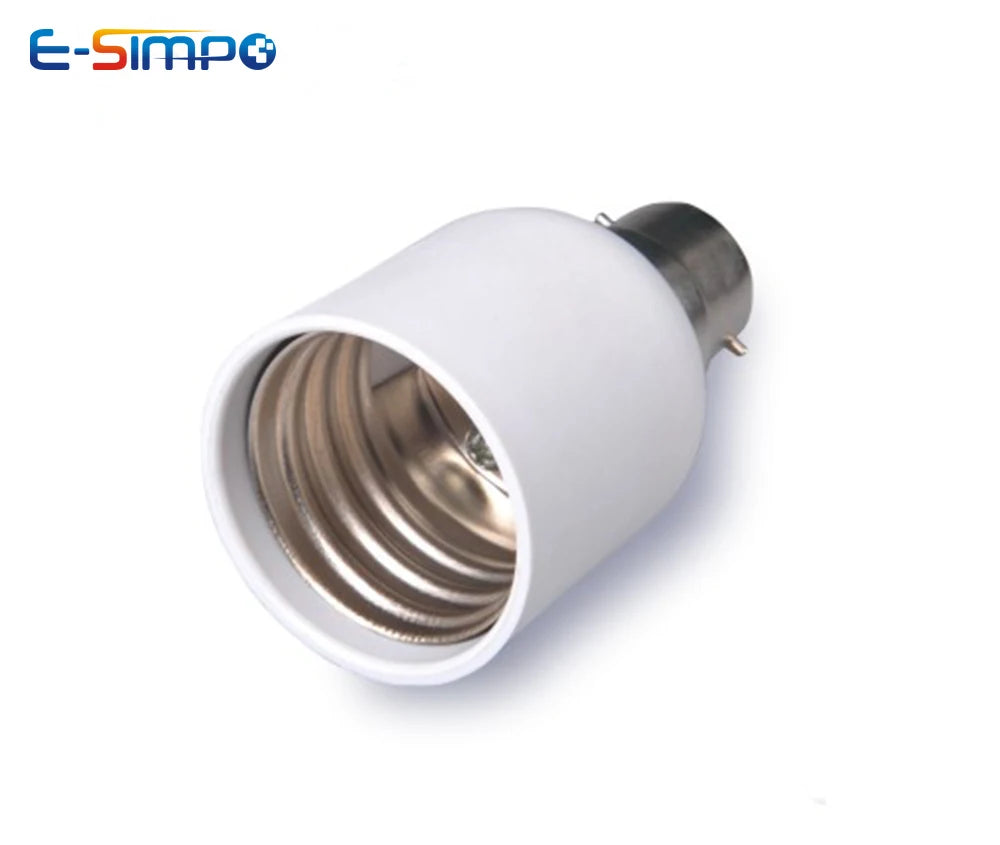 1pc B22 To E40/E39 PBT High Temp Resist Bayonet Mogul LED Highbay Lamp Base Bulb Holder Light Socket Adapter Extender Convrter