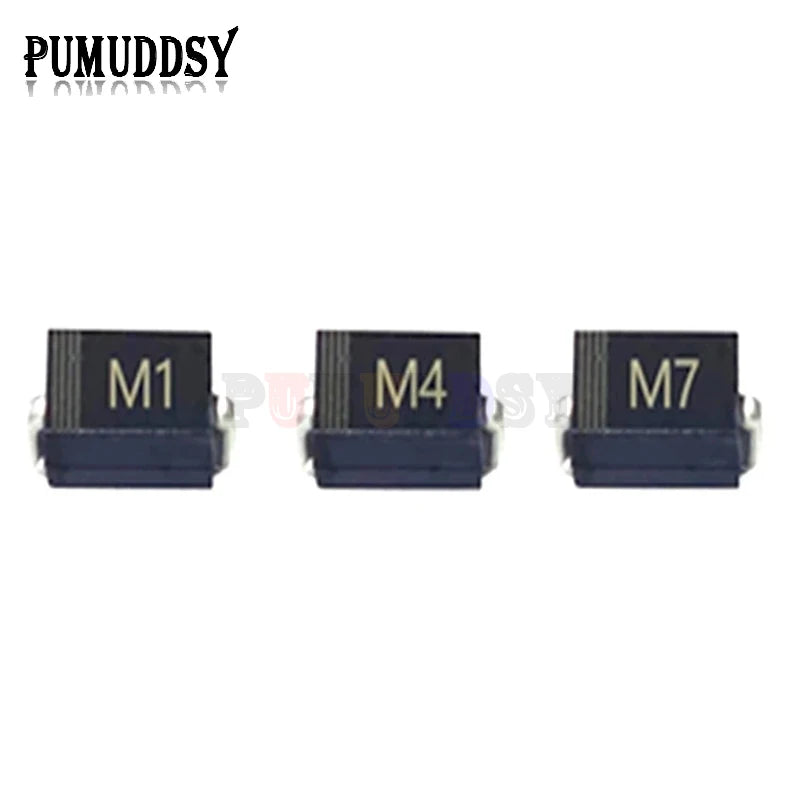 100PCS SMD Fast Switching Schottky Diode M1 M4 M7 S1M S2M S3M SS12 SS14 SS16 SS24 SS26 SS34 SS36 SS54 SS110 SS210 RS1M US1M