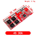 1S 2S 3S 4S 3A 20A 30A Li-ion Lithium Battery 18650 Charger PCB BMS Protection Board For Drill Motor Lipo Cell Module