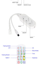 Tuya Wifi Pixel Controller for WS2811 WS2812B Addressable LED Strip Dream Color Light Wi-Fi Smart Dimmer Alexa Google Assistant