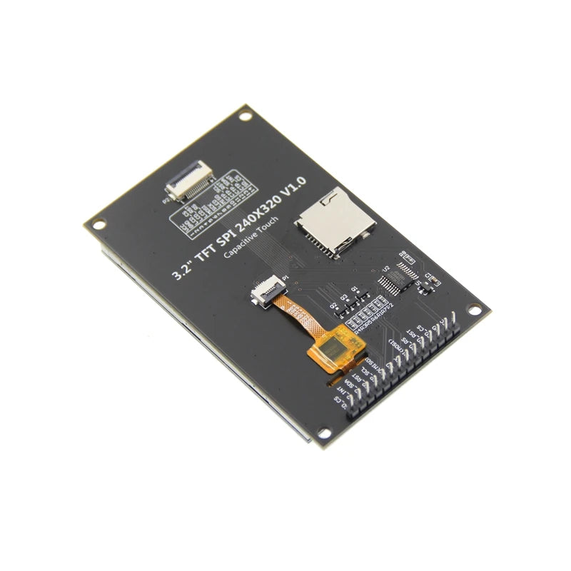 3.2-inch SPI serial port TFT LCD Capacitive touch screen Display module 240*320 IPS version black