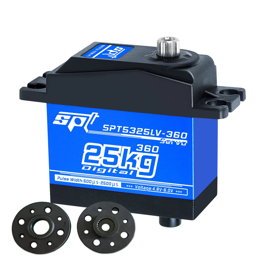 SPT 25KG 35KG Digital RC Servo Large Torque 180° 360° Metal Gear Waterproof Motor for RC Crawler Car SCX10 TRX4 Drift Robot