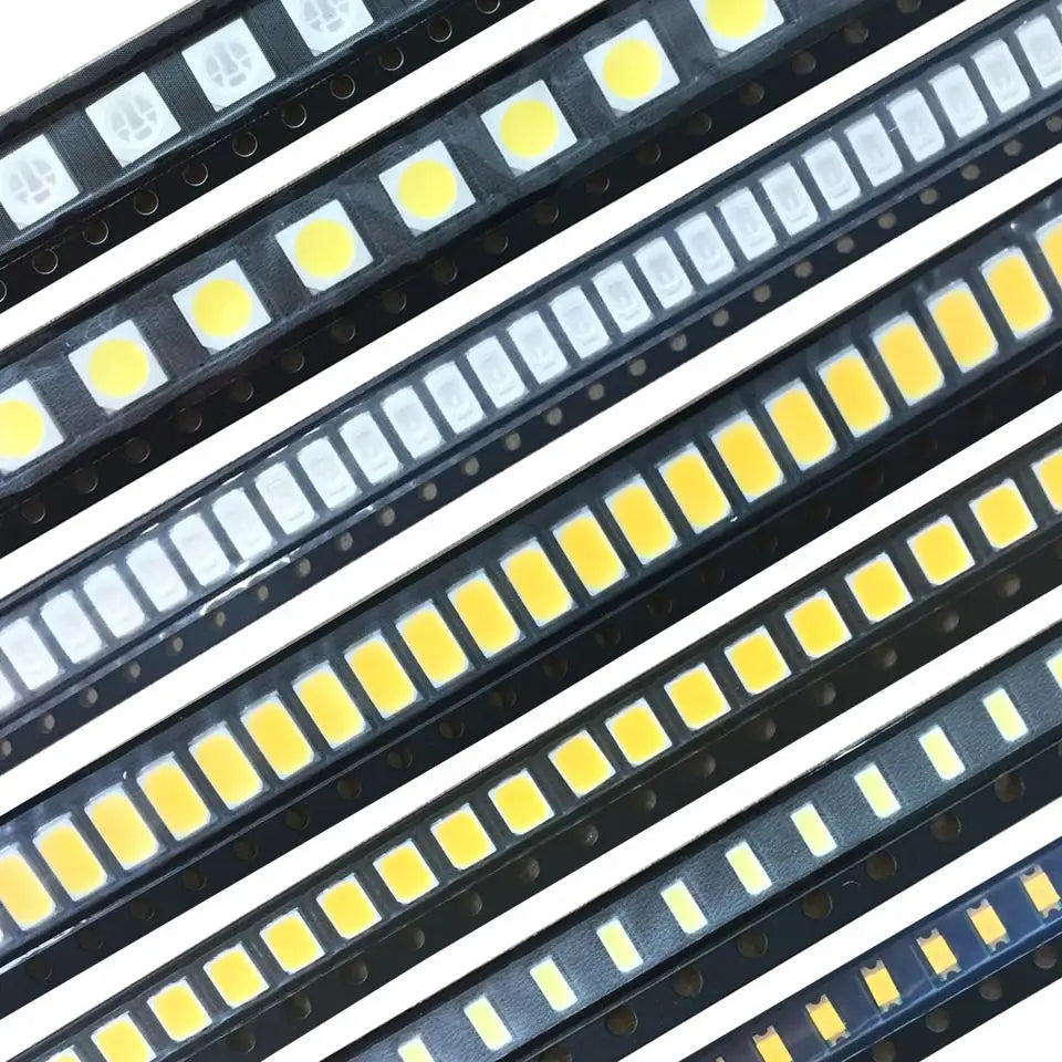 100pcs 0402 0603 0805 1206 3528 5050 5730 3020 3014 4014 SMD LED Red Yellow Green White Blue Orange Light Emitting Diode