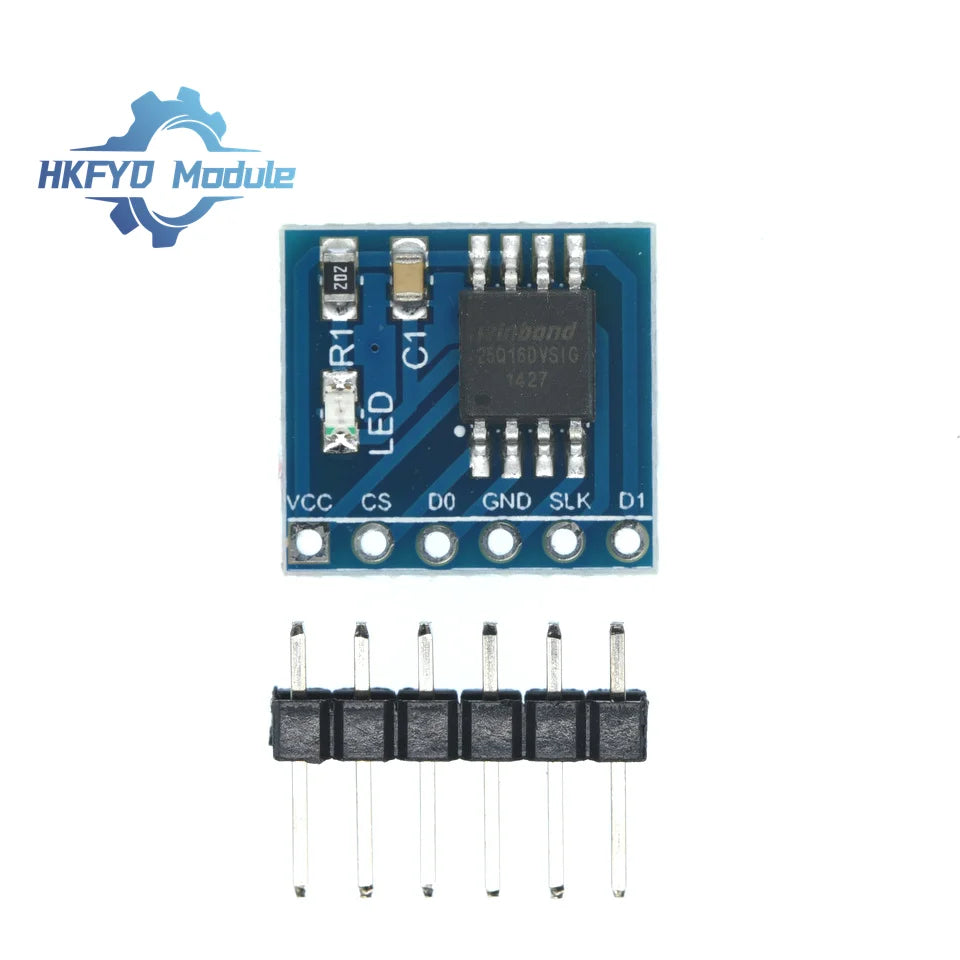 1-50PCS W25Q32 W25Q64 W25Q128 Large Capacity FLASH Storage Module SPI Interface BV FV STM32 Code