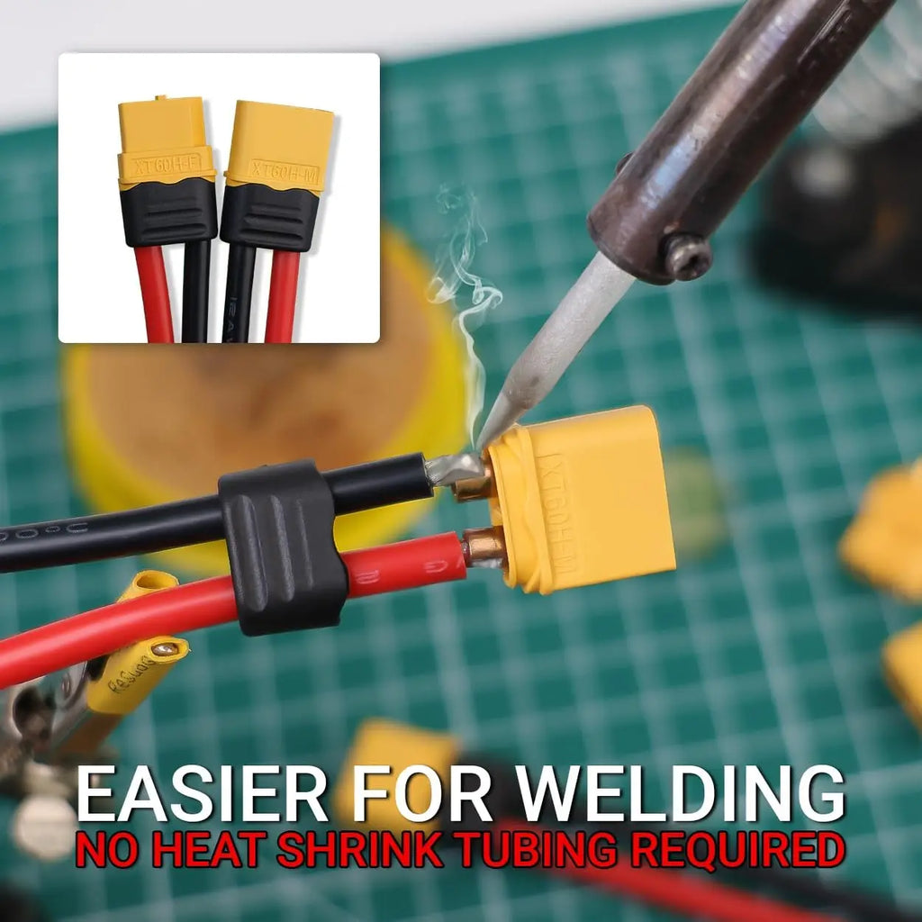 XT60H Connector Plug with Sheath Housing Female Male XT60 Bullet Adapters Connectors for RC Lipo Battery Car Drone Airplane