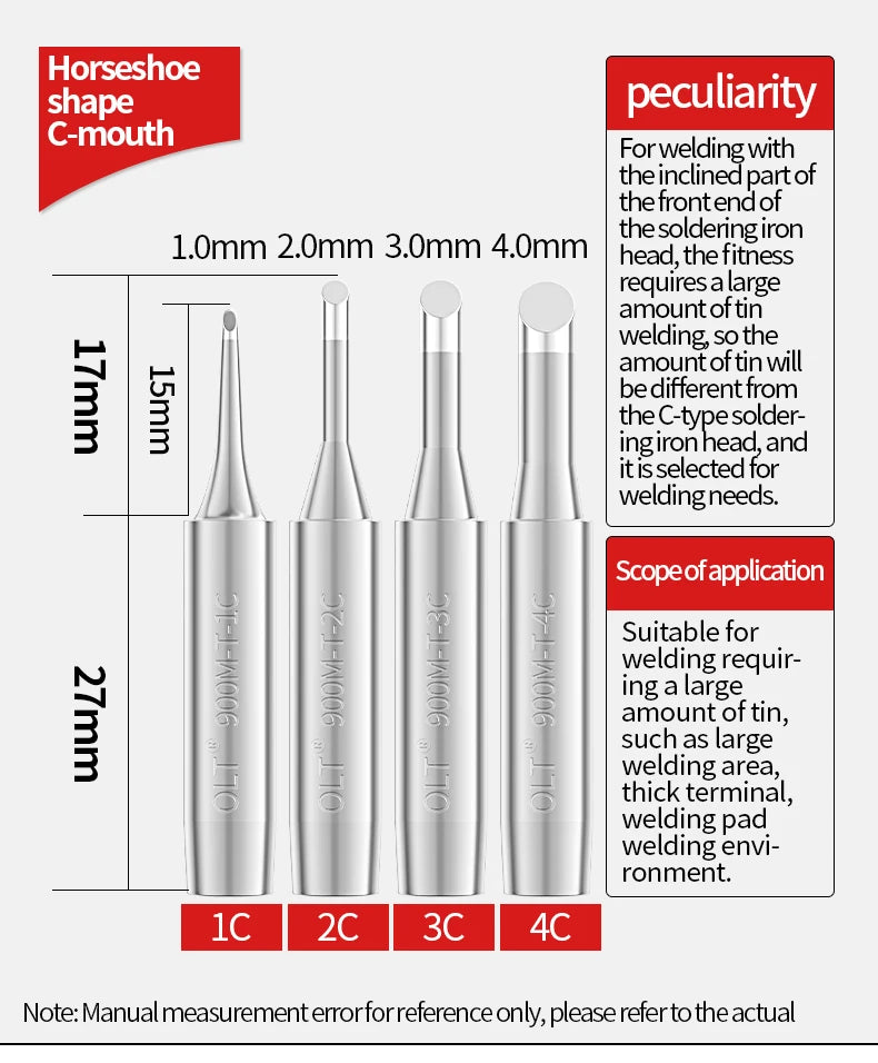 900M Soldering Iron Tip Compatibility 936 937 907 Soldering Station 900M-T-I/S4/K/S3/B/2.4D/3C/3.2D DIY Soldering Iron Tools