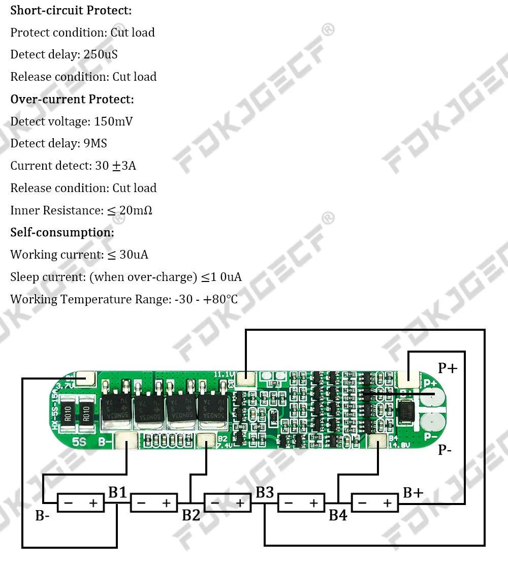 1S 2S 3S 4S 5S 6S 3A 15A 20A 30A Li-ion Lithium Battery 18650 Charger PCB BMS Protection Board For Drill Motor Lipo Cell Module