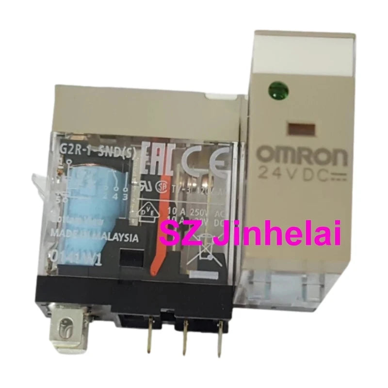 10pieces Omron G2R-1-SN G2R-1-SND DC24(S) AC220(S) Authentic Original Micro Voltage Power Relay G2R-1-SN(S) 24VDC 220VAC