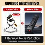 High-End Audio Power Filter 4 Universal Outlets Power Noise Isolation Purifier Socket for HiFi Stereo Equipment