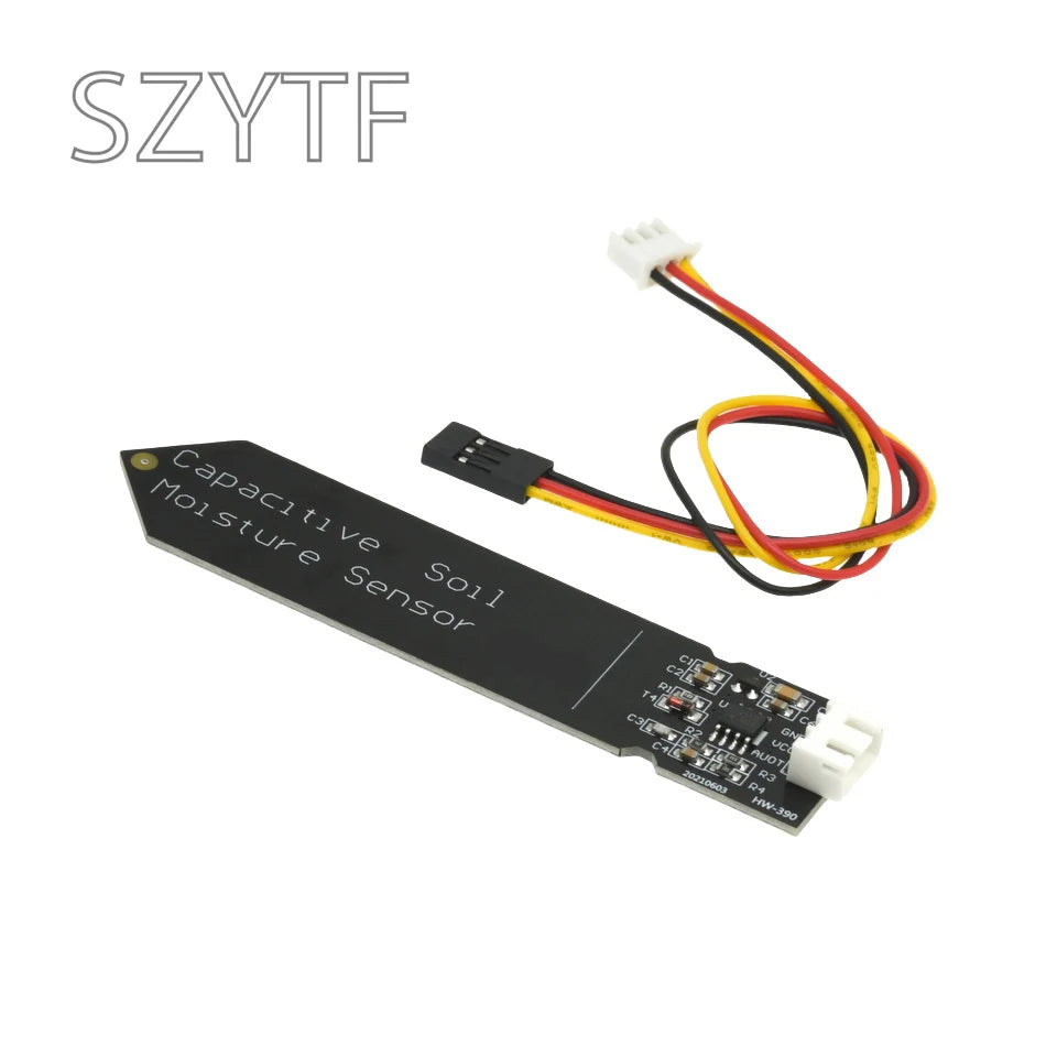 1-100PCS Capacitive Soil Moisture Sensor Not Easy To Corrode Wide Voltage Wire For Arduino