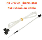 XCR3D 3D Printer Part 100k ohm B3950 NTC Thermistor Temperature Sensor HT-NTC100K 1 Meter 1.5m 2M Cable with Plug Connector