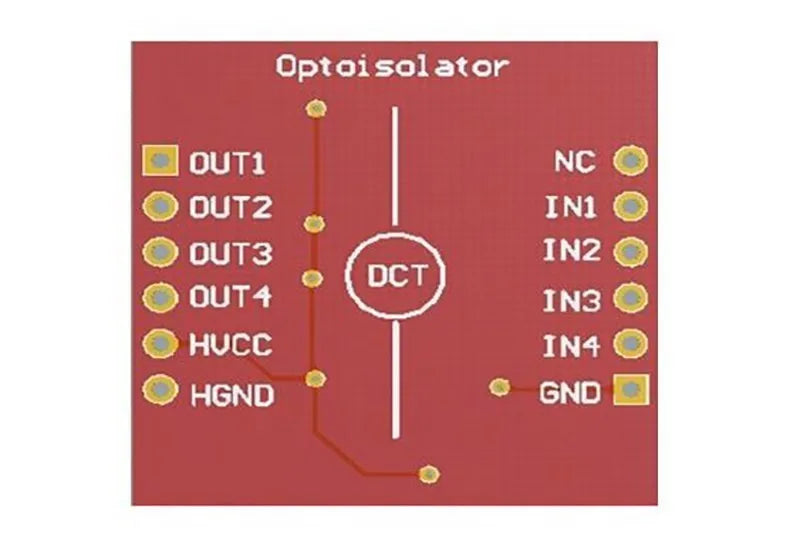 TLP281 4-Channel Opto-isolator IC Module For Arduino Expansion Board High And Low Level Optocoupler Isolation 4 Channel