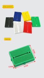 2PCS SYB-170 Mini Solderless Prototype Experiment Test Small Breadboard Kit With 170 Tie Points Plus Adhesive Back 35*46*8mm