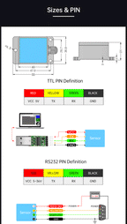 WitMotion [Accelerometer+Inclinometer] HWT901B TTL MPU9250 9-axis Gyroscope+Angle(XY0.1°)+Digital Compass+Air Pressure+Altitude