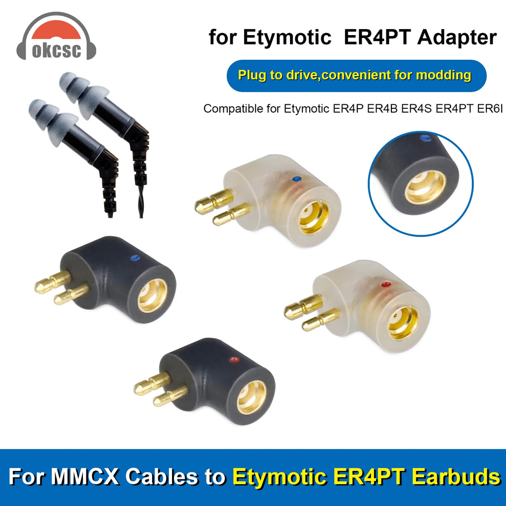 OKCSC MMCX Cable Connected to for Sony MDR EX1000 EX800 MDR7550 EX600 Earbuds Connector in Curved Shape Audio Jack Adapter