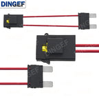 32V ACC Large Size Standard Mini Micro2 Size Car Fuse Holder 16AWG Non-Destructive Fuse Box ATM Blade Fuse Extension Cord