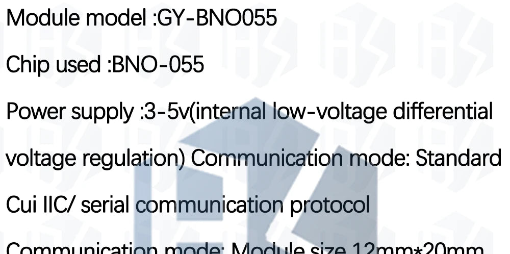 GY-BNO055 9DOF 9-axis BNO055 Absolute Orientation Breakout Board Sensor Module Angle Gyroscope Module IIC Serial for