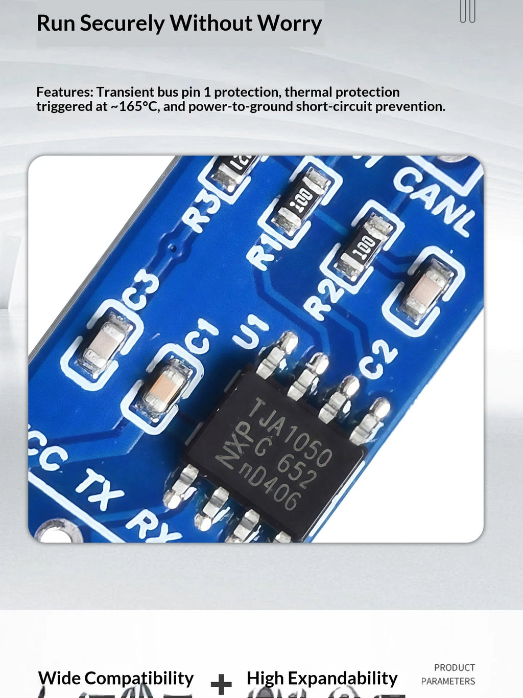 5-10pcs CAN Bus Transceiver Board TJA1050 High Speed Communication Unit For Arduino STM32 Microcontroller