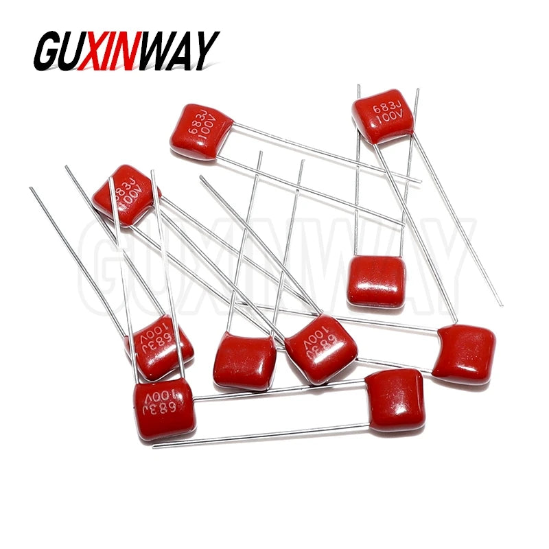 10PCS 100V CBB Polypropylene Film Capacitor 101J 102J 103J 104J 105J 221J 223J 224J 332J 471J 472J 473J 474J 682J 683J 684J