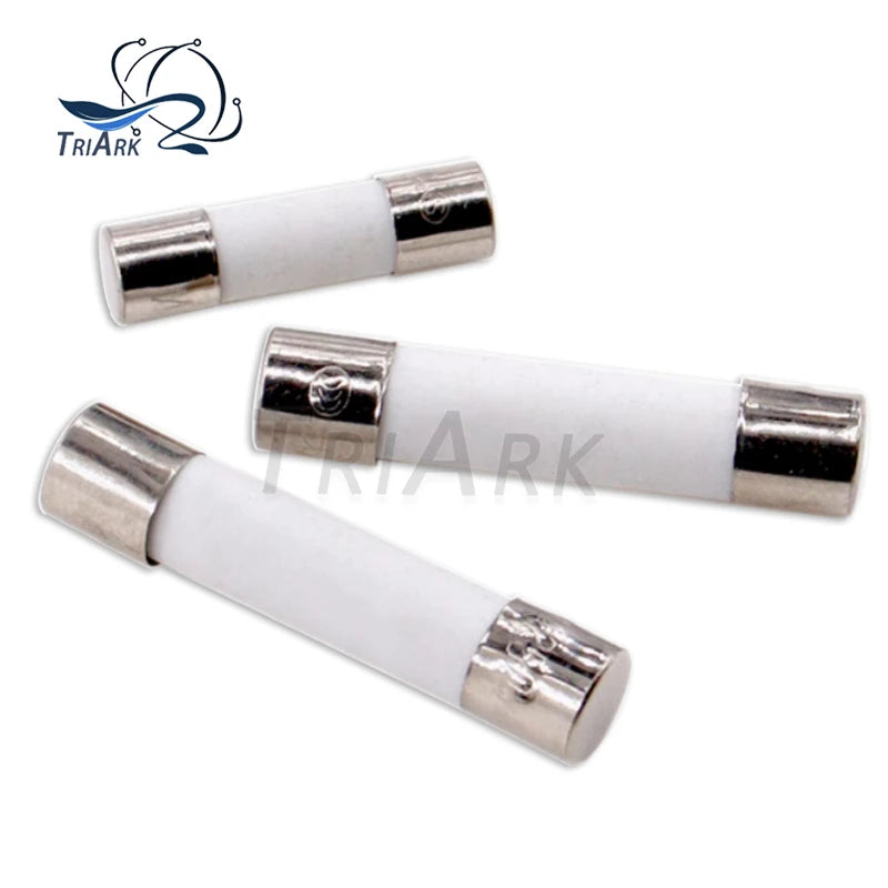 20PCS 5*20 6*30mm Ceramic Fuse 5x20 6x30 250V 0.1A 0.5A 1A 2A 3A 3.15A 4A 5A 6A 8A 10A 15A 20A 30A Tube Fast blow Fuse Assorted