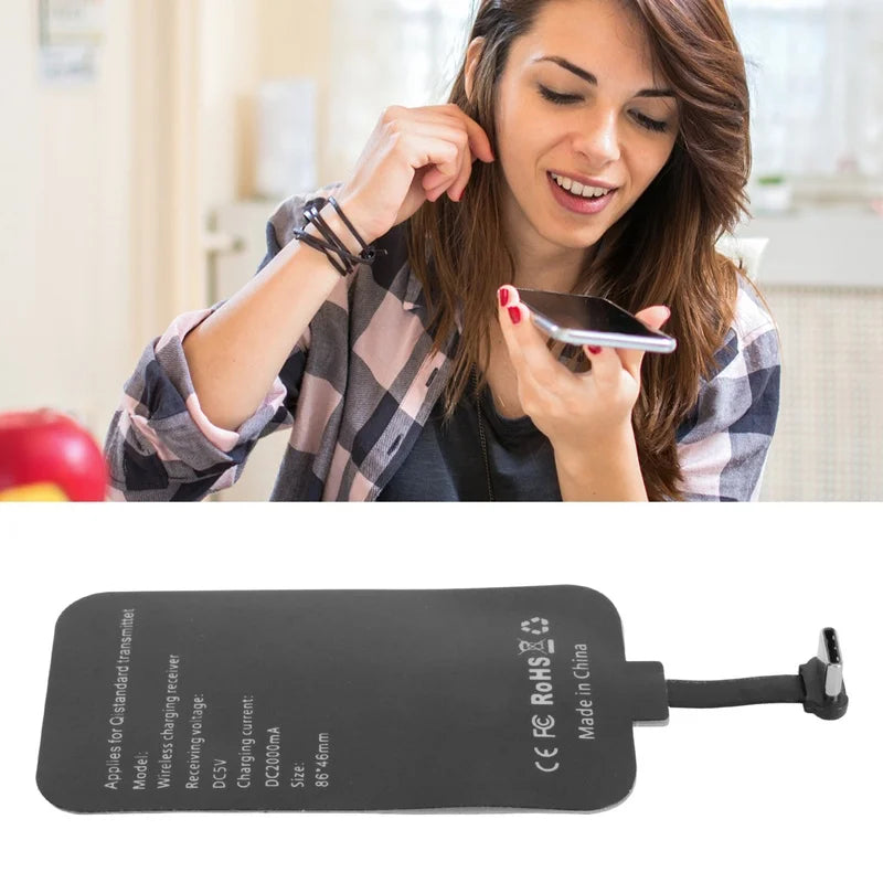 Wireless Charging Receiver 10W Type C Quick Charging 5V 2A Input Wireless Charger for Home Travel