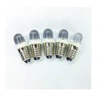 5PCS E10 LED Bulb DC3V DC3.8V DC4.5V DC 6V E10 LED 8V 12V 18V 24V E10 Warm white red blue green yellow