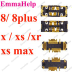 10pcs Battery FPC Connector Flex Cable For iPhone 14 15 Plus 13 12 11 Pro Max 7 6S X XR 8 Plus Clip Plug