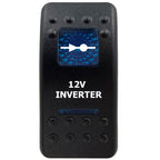 12V Marine Grade Rocker Switch SPST/ON OFF, DPDT/(ON) OFF (ON) Blue Led Light Bar for Carling ARB NARVA Replace Waterproof IP66