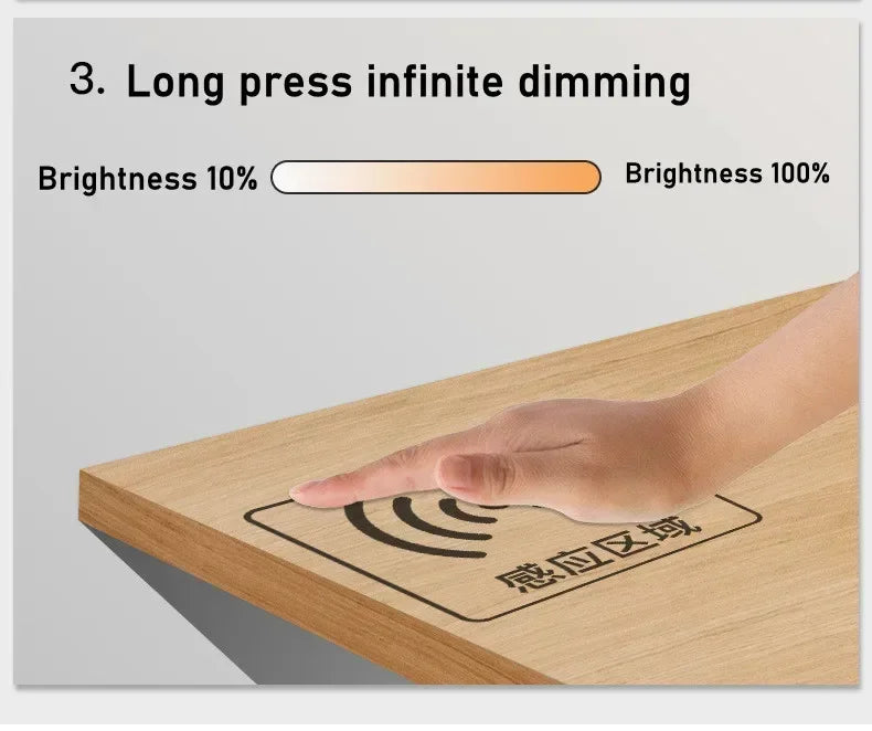 LED Light Switch Control Wireless Touch Sensor Penetrable 25mm Wood Panel 12V 24V 60W Hand Sweep Control Dimmable Touch Dimmer