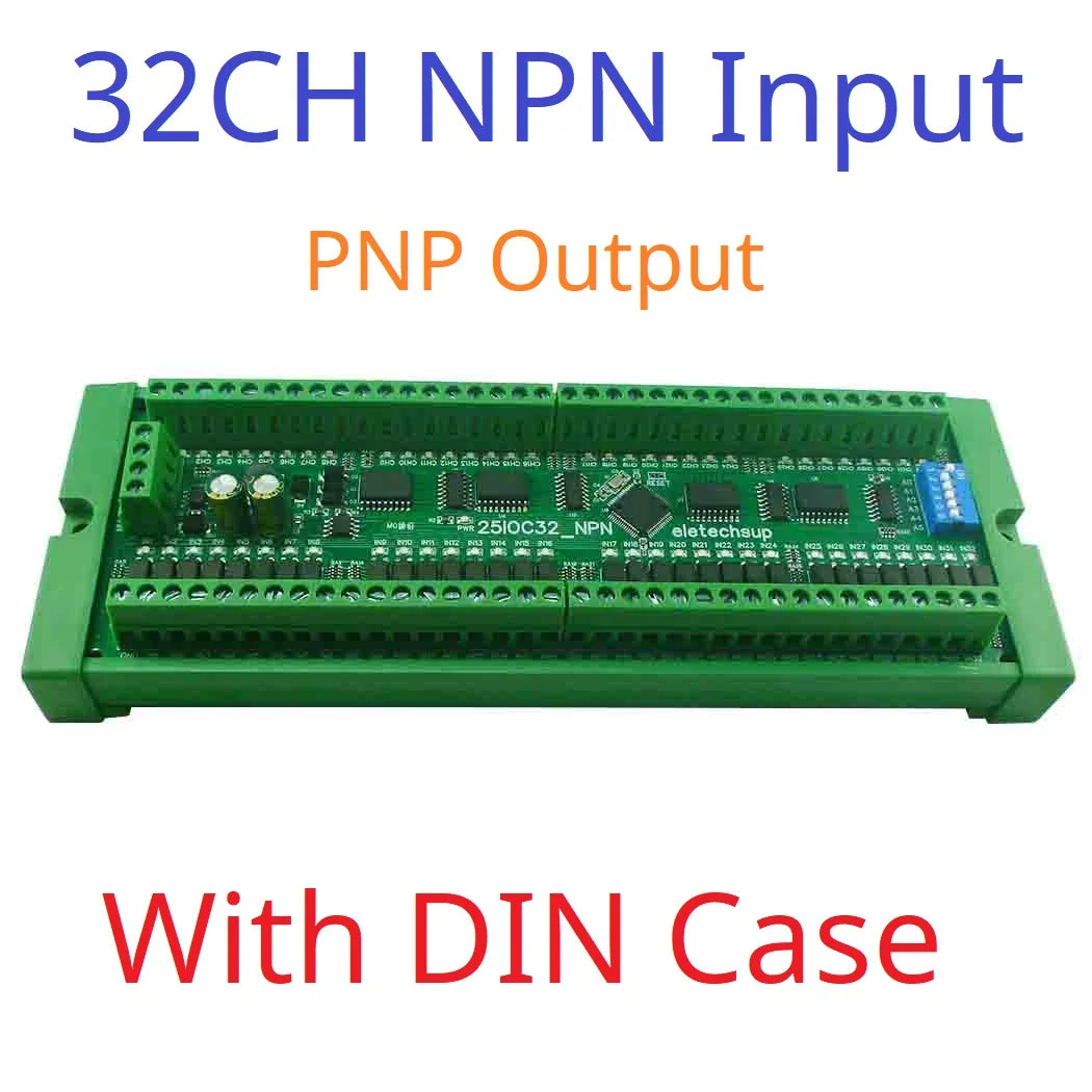 RS485 Remote IO Expansion Board 8/16/32 DI-DO Modbus DMOS PNP Output & NPN/PNP Input Module PLC