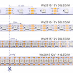 WS2815 DC12V LED Strip Light RGB Individually Addressable WS2812B WS2813 LED Lights Dual Signal 30 60 100 144 LEDs IP30 65 67