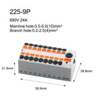 Fixed Modular Wire Connectors Compact Splicing Lighting Push-in Multi Link Terminal Block 1 in Multiple Out 225 Series 1