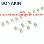 20PCS 1206 68UF 686M 6.3V 10V 16V 25V 50V ±20% X5R SMD Chip Multilayer Ceramic Capacitor
