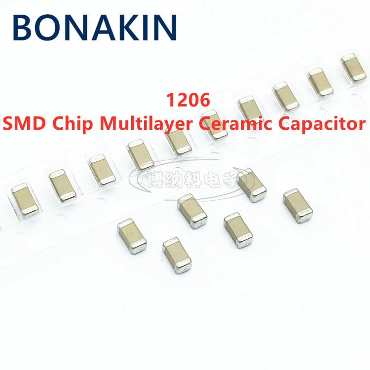 20PCS 1206 68UF 686M 6.3V 10V 16V 25V 50V ±20% X5R SMD Chip Multilayer Ceramic Capacitor