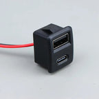 1/2/5Pcs Double Layer USB Female Base Type-C Socket With Cable Connector Female USB Lamp Charging Power Socket For Electronics
