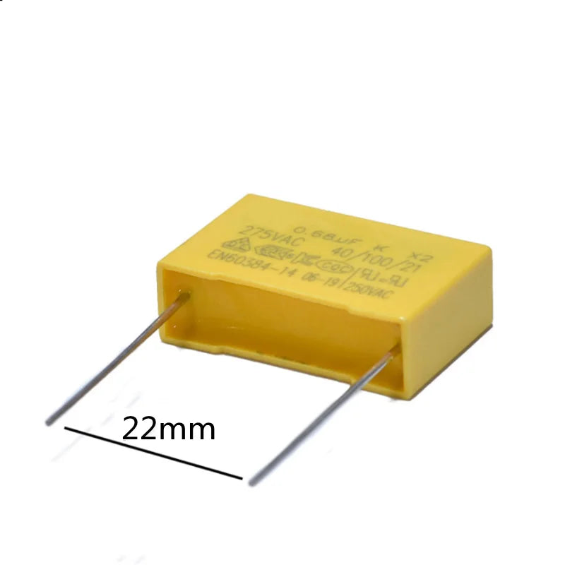 10PCS/Lot X2 Capacitor 275VAC 0.01 0.033 0.1 0.15 0.022 0.22 0.33 0.47 0.56 0.68 0.82 1 1.2 2.2uf  Polypropylene Film Capacitor