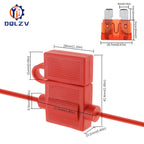 Medium 32V Car Waterproof Fuse Holder Socket 18/16/14/12/10AWG Auto Motorcycle Motorbike Blade Fuse 3A 5A 7.5A 10A 15A 20A 25A