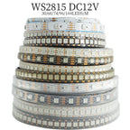 WS2815 Smart Full Color RGB LED Lights Strip 1M-5M 30/60/74/96/144 LEDs/m Individually Addressable IC LED Strips IP30 IP65 IP67