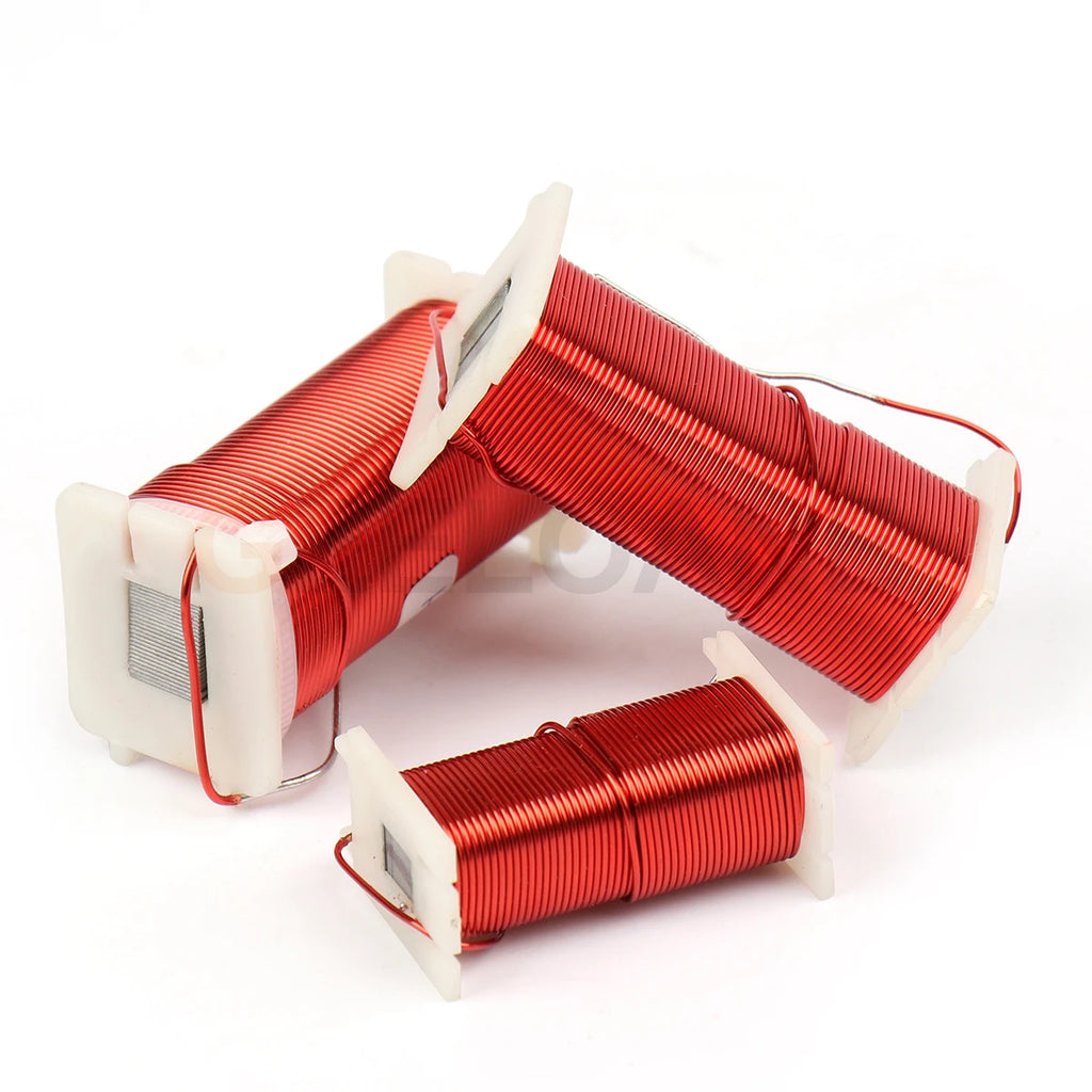 GEELOANE 0.8/1.0/1.5/1.6mm Iron Core 4N Oxygen-Free Coppe Inductor Sheet Cored Copper Coil Inductors Frequency Divider 0.2-8.0MH