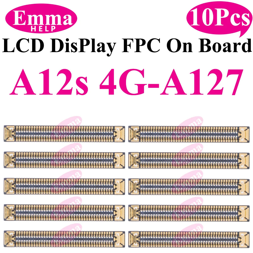 10pcs Original Screen Connector For Samsung A52S A53 A72 A33 A32 A23 A22 A13 A12S A03s A02s A42 LCD Display FPC On Board 78 Pin