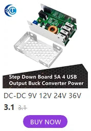 DC-DC XL6009 Digital Boost Step Up Power Supply Module Adjustable 4.5-32V to 5-52V Step-up Voltage Regulator With LED Voltmeter